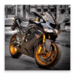 motorcycles wallpapers android application logo